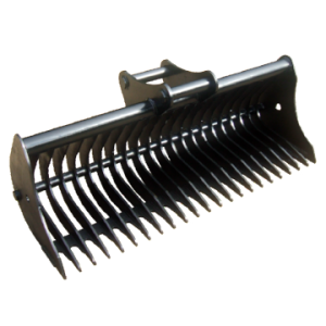 Mini Excavator Root Rake — Pointer Attachments